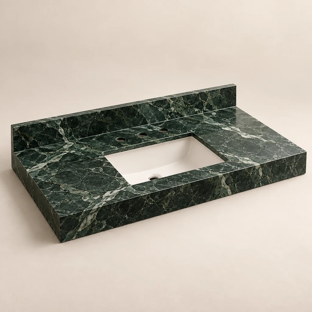 Forest Green Marble Vanity Top