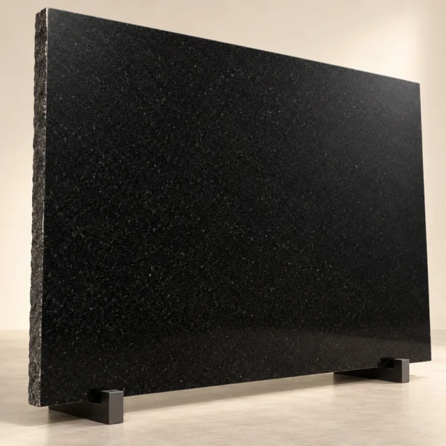 Reception Feature Slab Absolute Black Granite