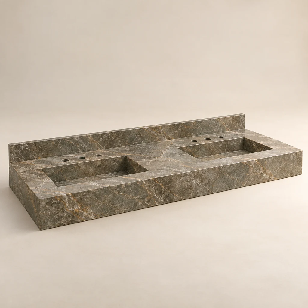 Fior Di Bosco Marble Vanity Top