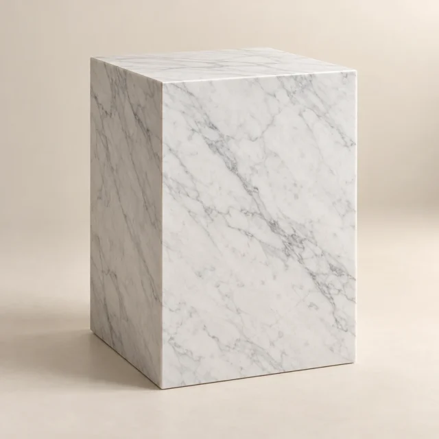 Display Plinth Carrara Marble