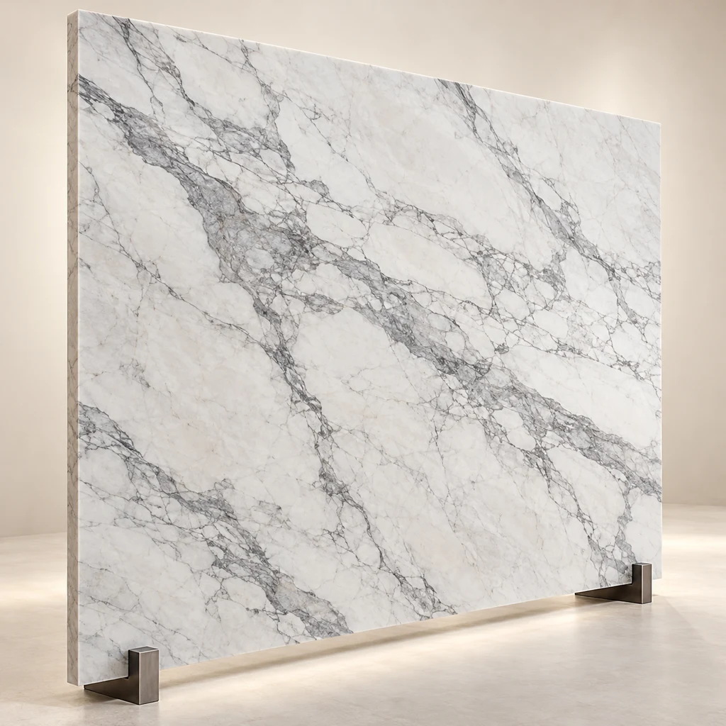 Reception Feature Slab Super White Dolomite