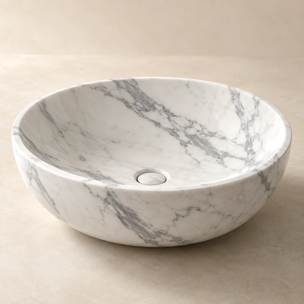 Stone Basin Statuario Marble