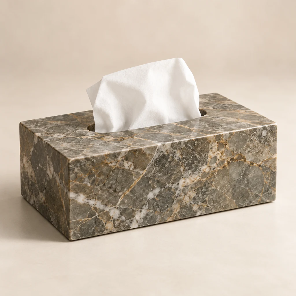 Tissue Box Fior di Bosco Marble
