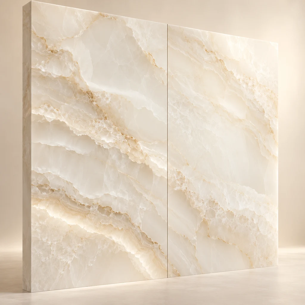 Feature Wall Panel White Onyx