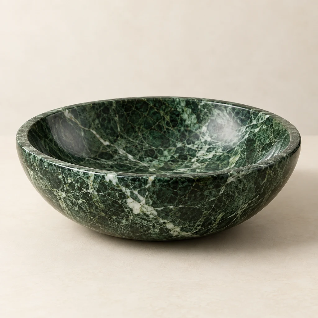 Green Polished Bowl