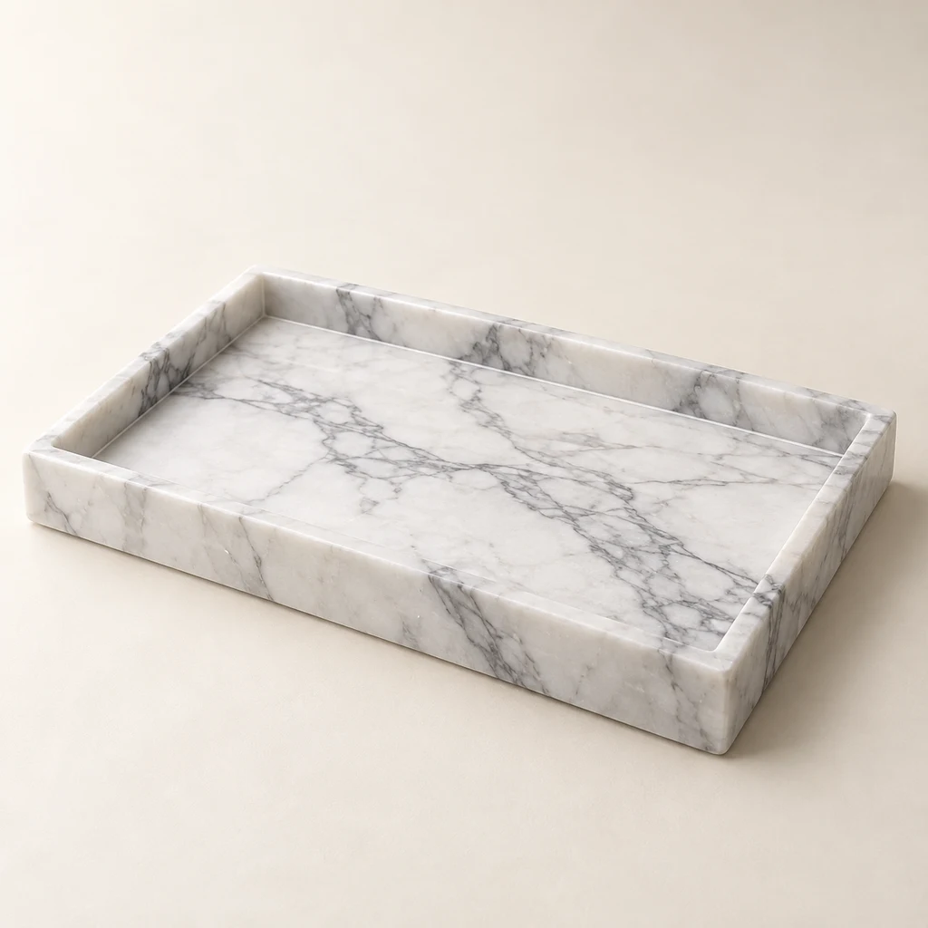 Decorative Tray Super White Dolomite