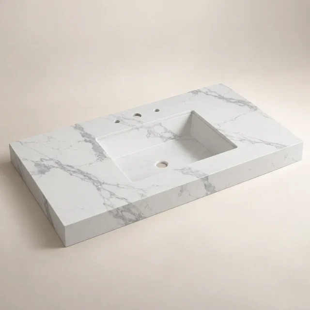 Statuario Porcelain Vanity Top