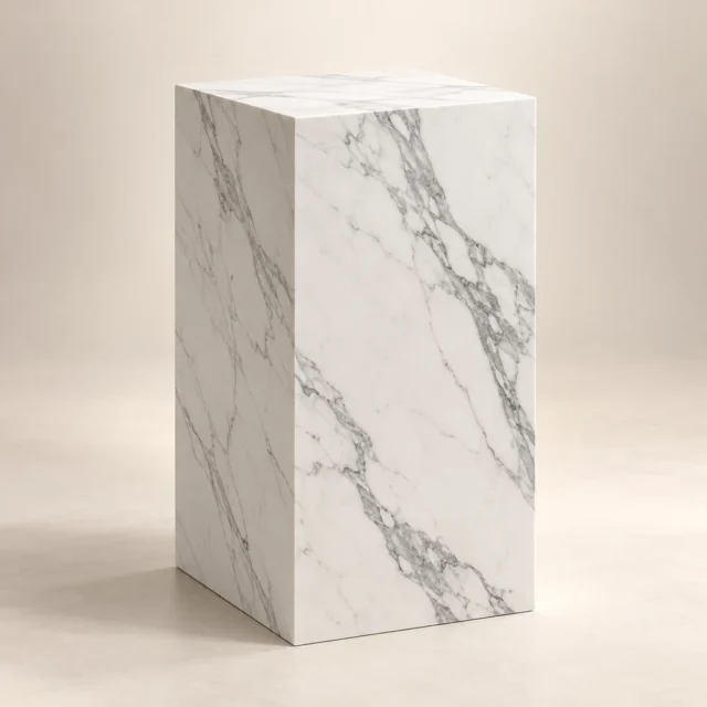 Display Plinth Statuario Marble