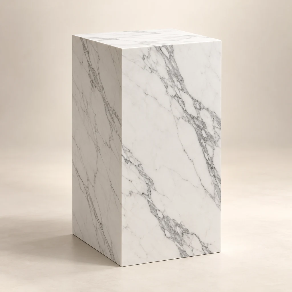Display Plinth Statuario Marble