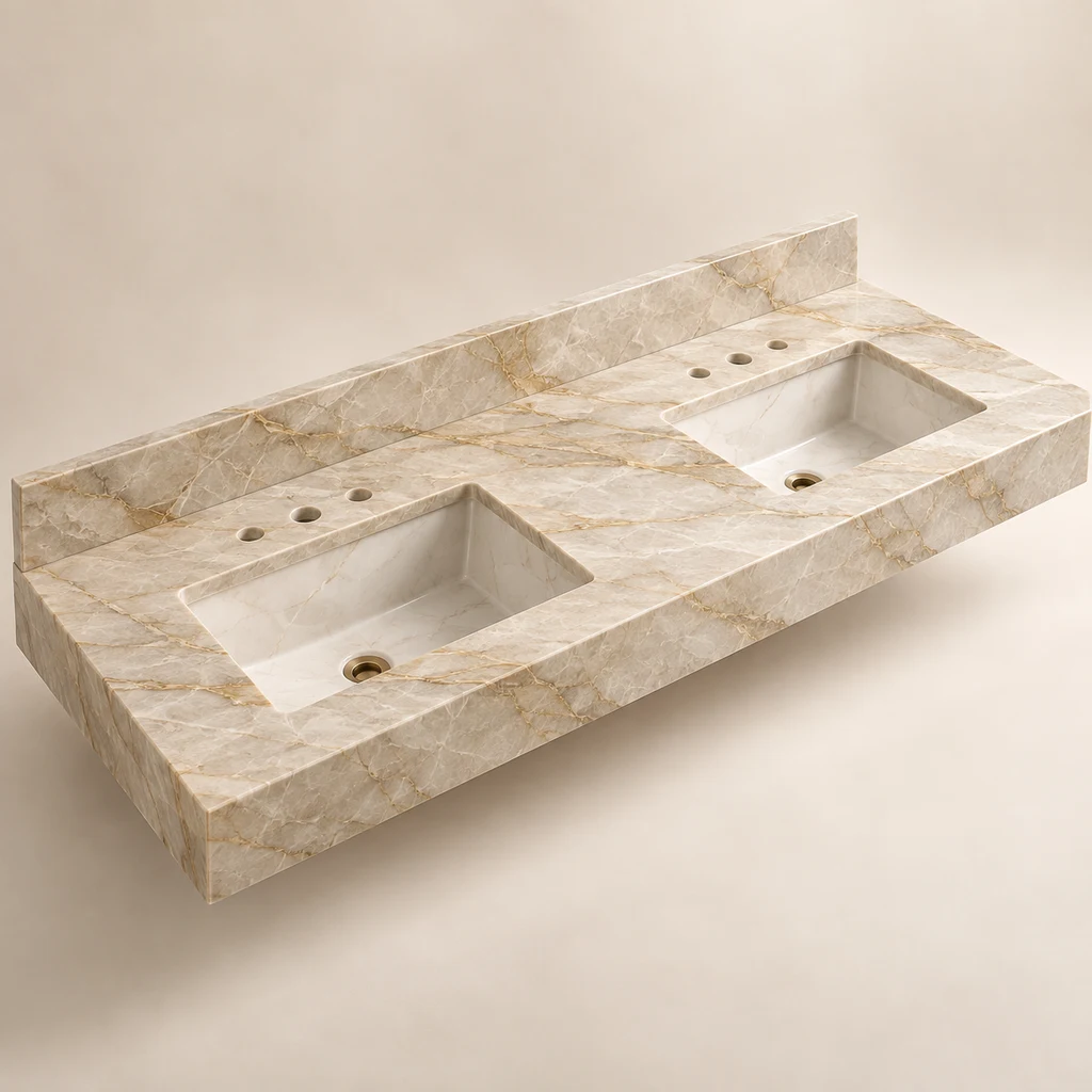 Taj Mahal Quartzite Vanity Top