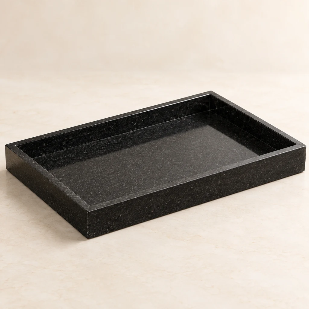 Decorative Tray Absolute Black Granite