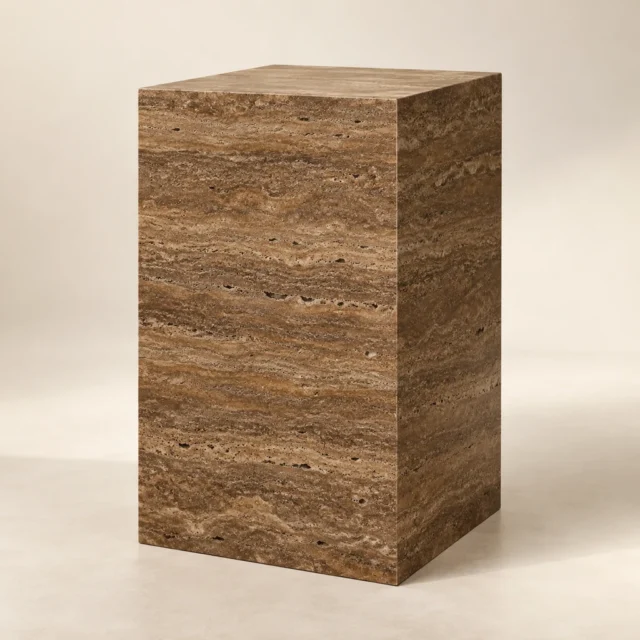 Display Plinth Noce Travertine