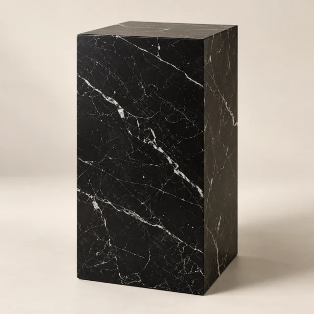 Display Plinth Nero Marquina Marble