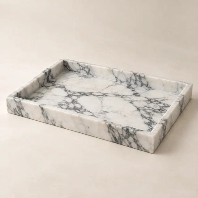 Decorative Tray Arabescato Marble