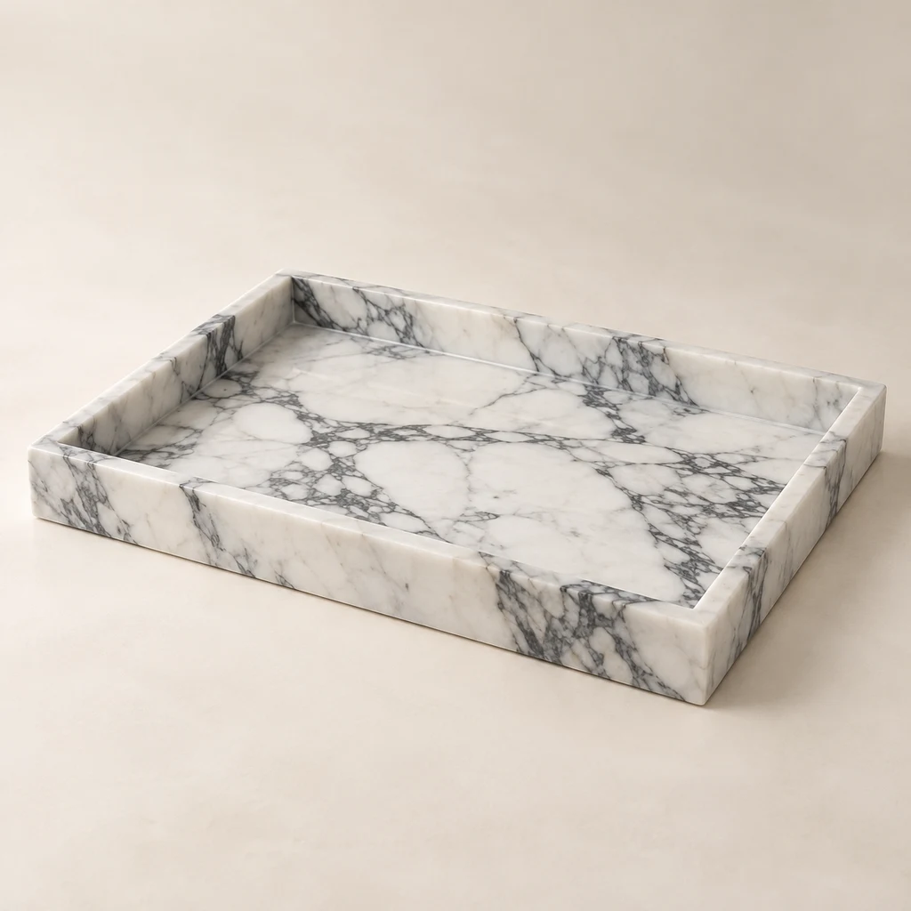 Decorative Tray Arabescato Marble