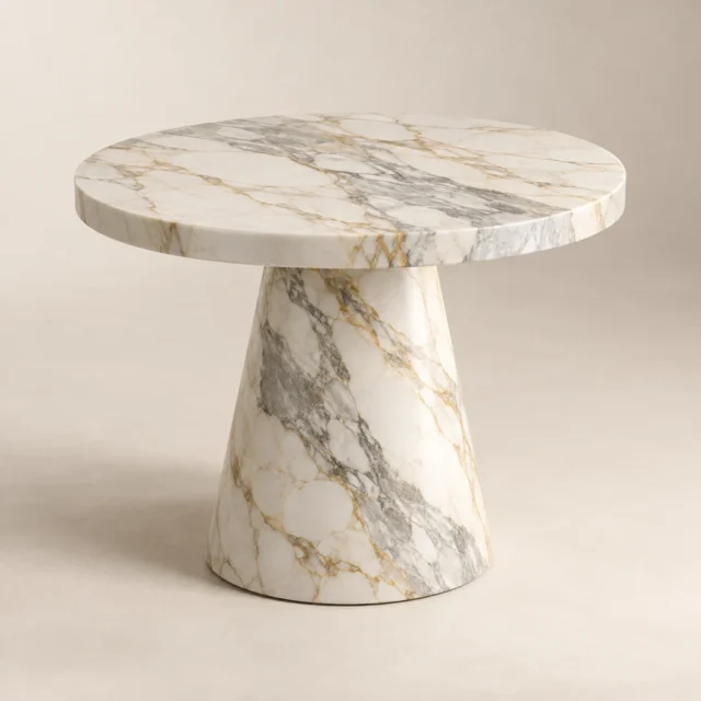 Calacatta Gold Marble Side Table