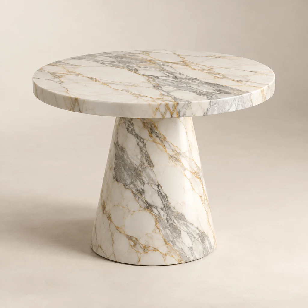 Calacatta Gold Marble Side Table