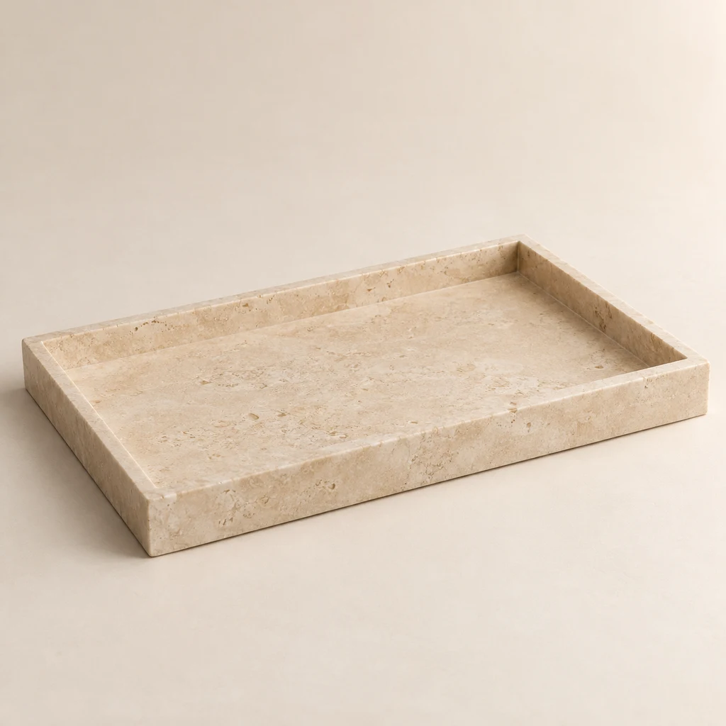 Decorative Tray Crema Limestone