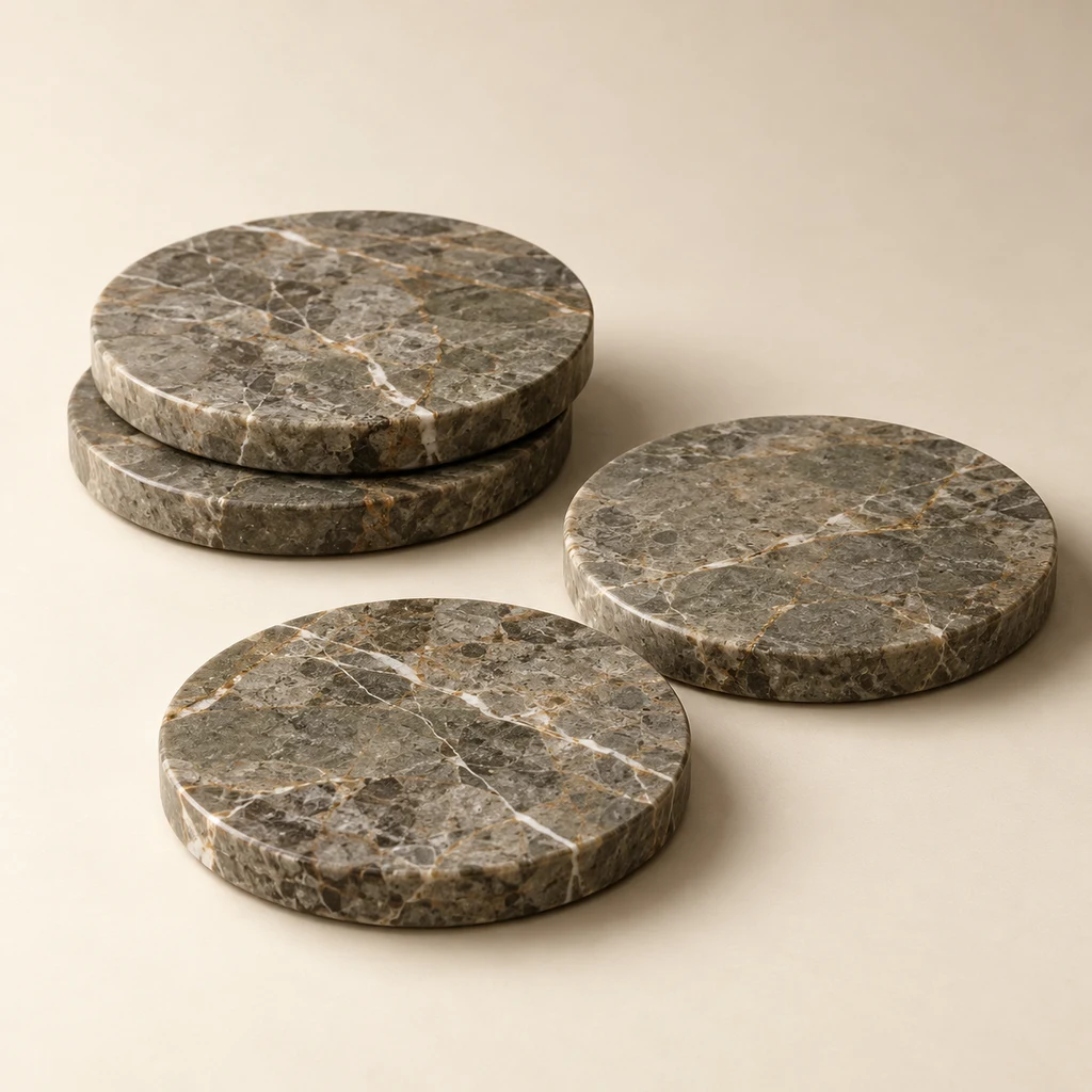 Coaster Set Fior di Bosco Marble