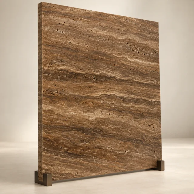 Reception Feature Slab Noce Travertine