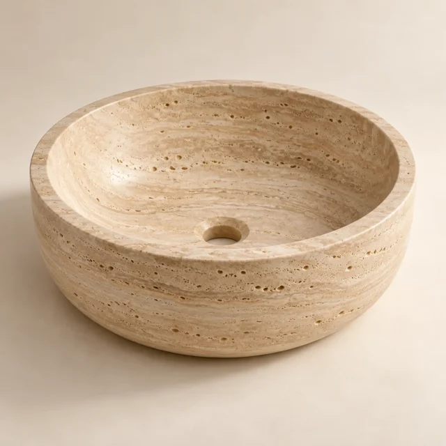 Stone Basin Classic Beige Travertine