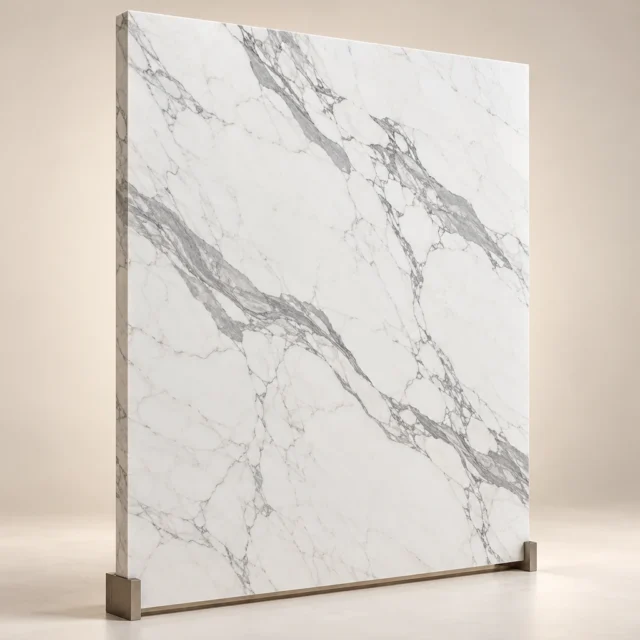 Reception Feature Slab Statuario Marble