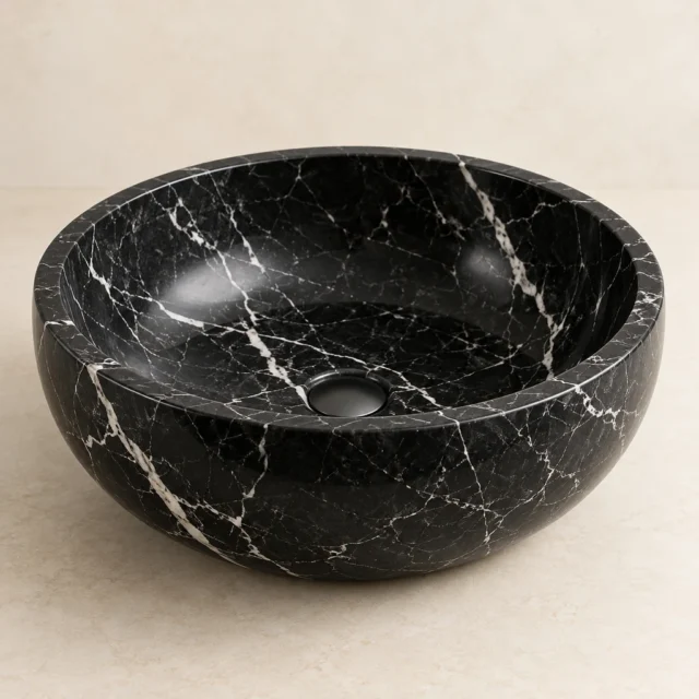 Stone Basin Nero Marquina Marble