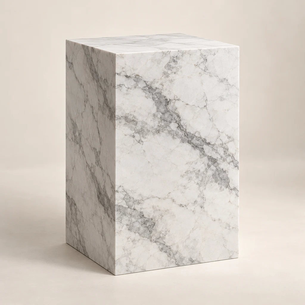 Display Plinth Super White Dolomite
