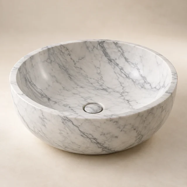 Stone Basin Carrara Marble