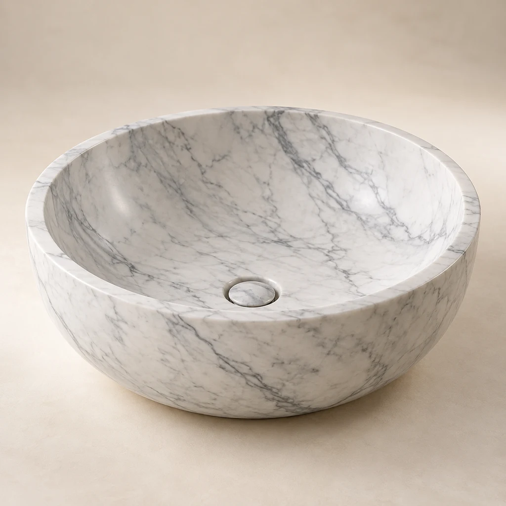 Stone Basin Carrara Marble