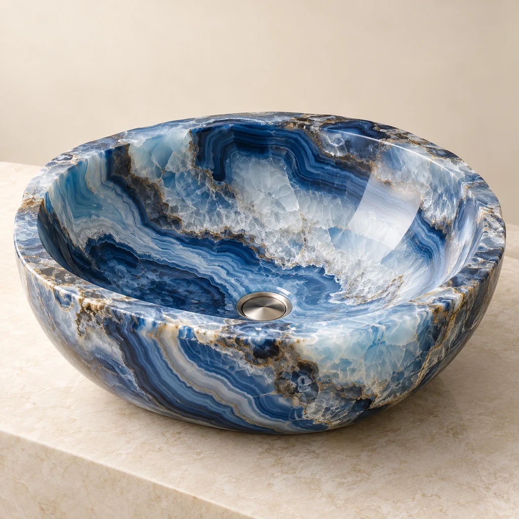 Stone Basin Blue Agate