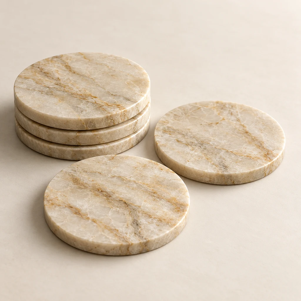 Coaster Set Taj Mahal Quartzite